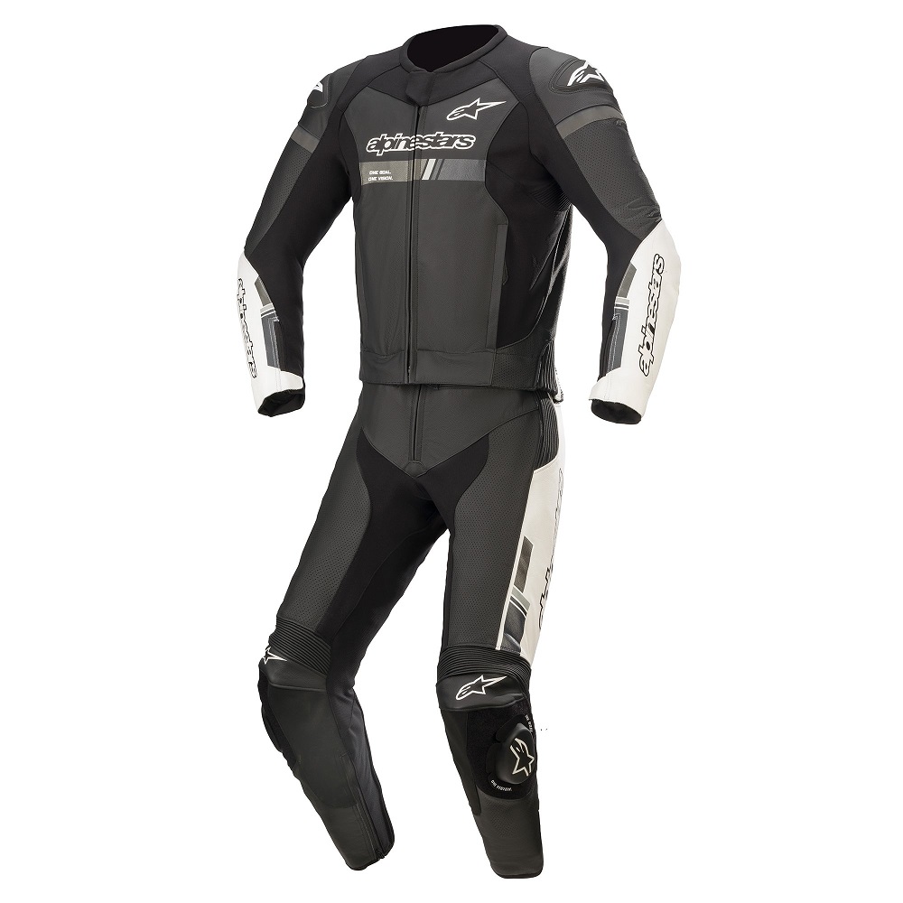 Alpinestars Alpinestars Gp Force Chaser Leather Suit 2 Pc Black White